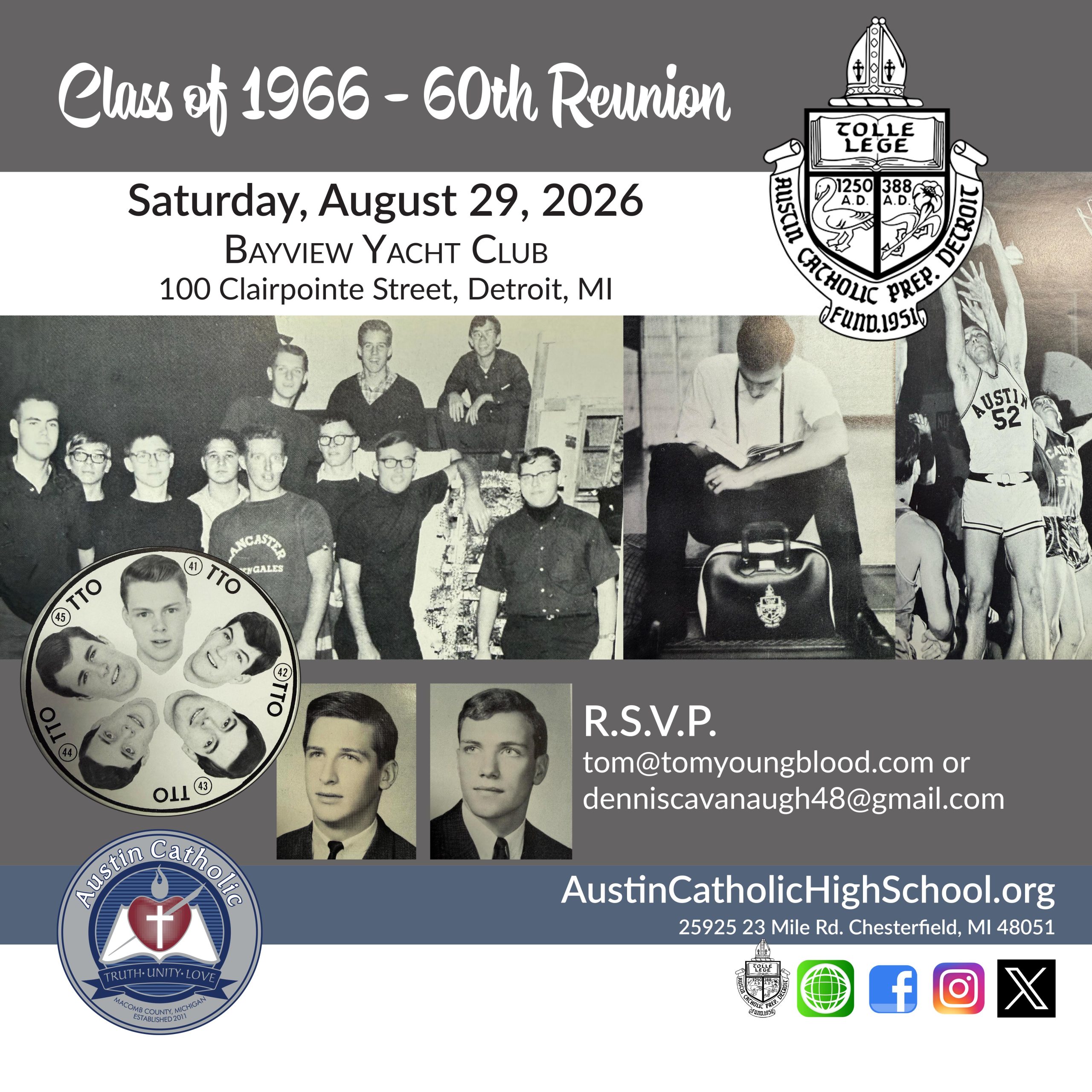 Austin Catholic Prep. Detroit Class of 1966 Reunion 