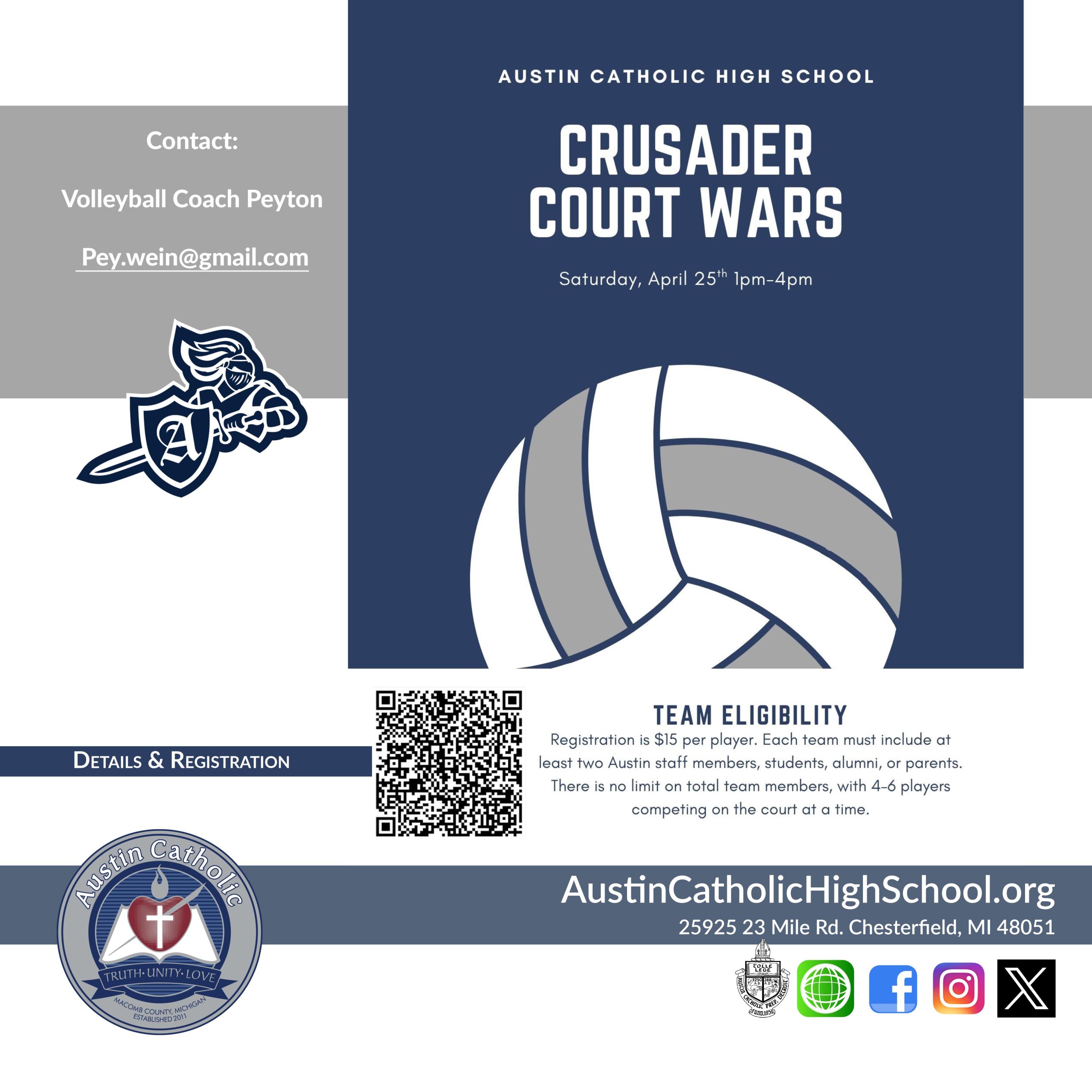 ACHS Volleyball Fundraiser Court Wars 2026