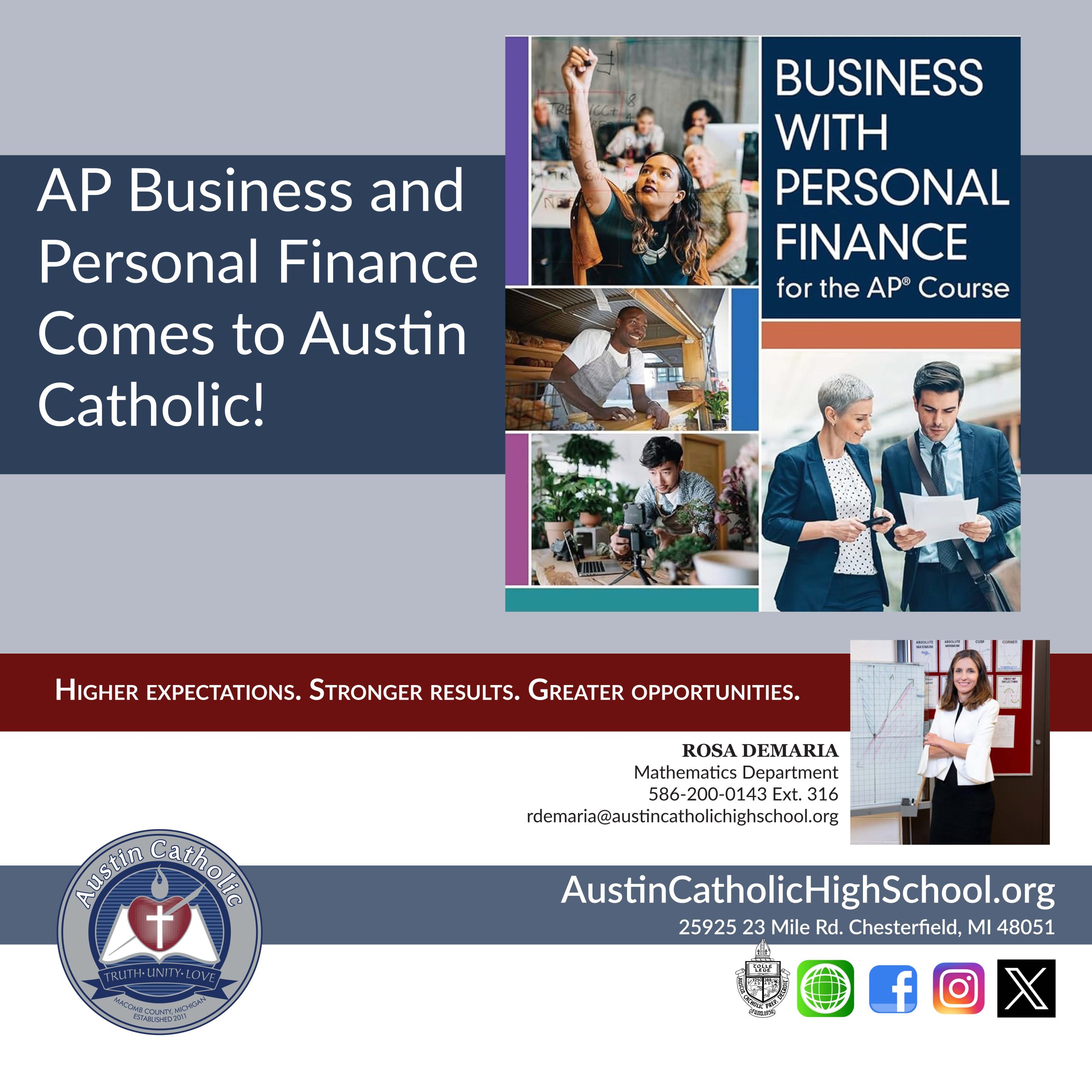 Austin Catholic High School AP Business and Personal Finance