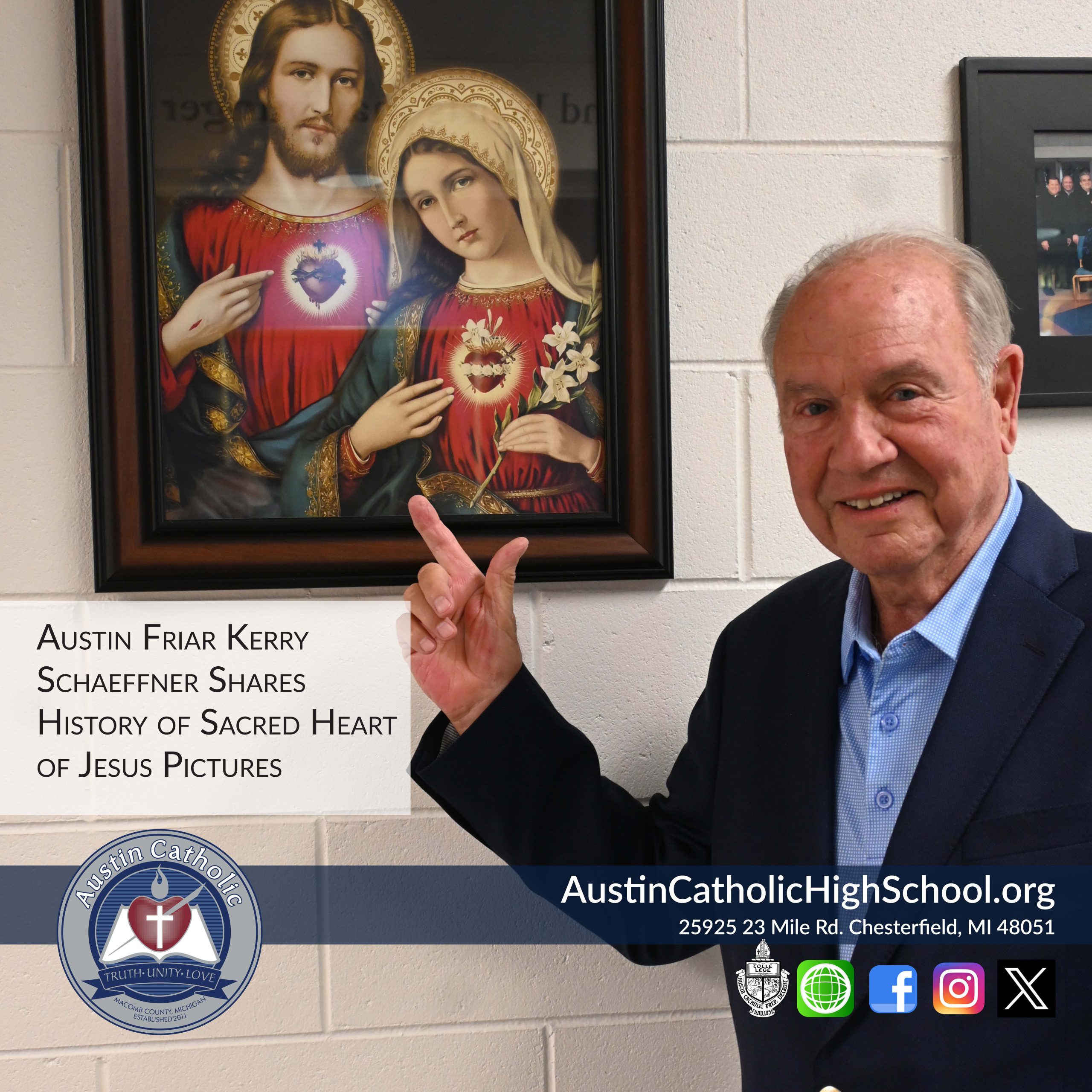 Austin Catholic High School Detroit Prep Austin Friars Men of the Sacred Hearts Rochester Hills Michigan Kerry Schaeffner